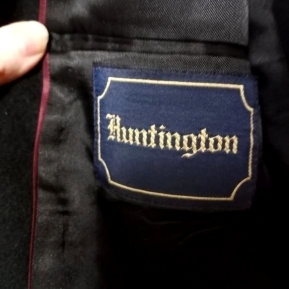 Men's Cashmere Sport Coat by Huntington Black 42R - Picture 2 of 10